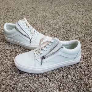 Leather Vans (Old School zip)